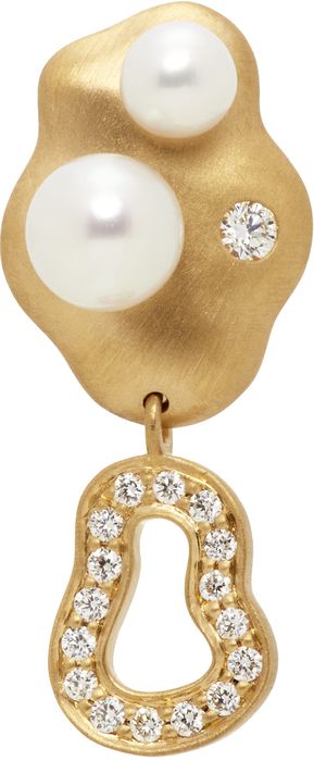 Jo Riis-Hansen Gold Object No 06 Single Earring