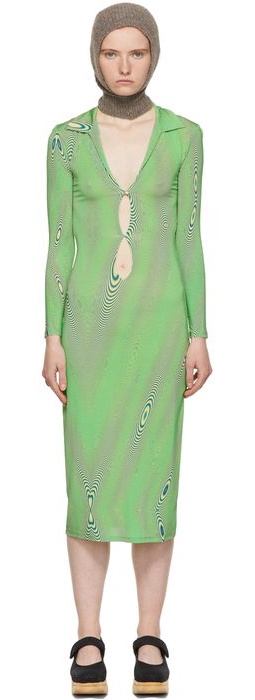 Paloma Wool Green Gamma Dress
