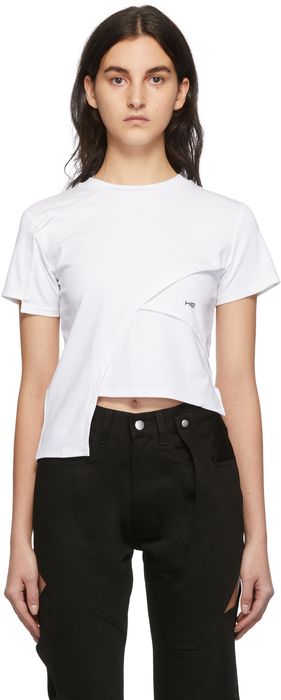 HELIOT EMIL White Deconstructed T-Shirt
