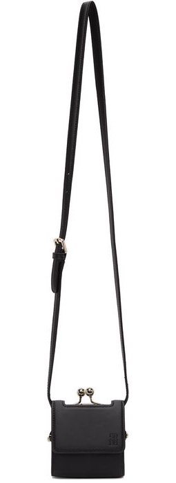 Simone Rocha Black Leather Shoulder Bag