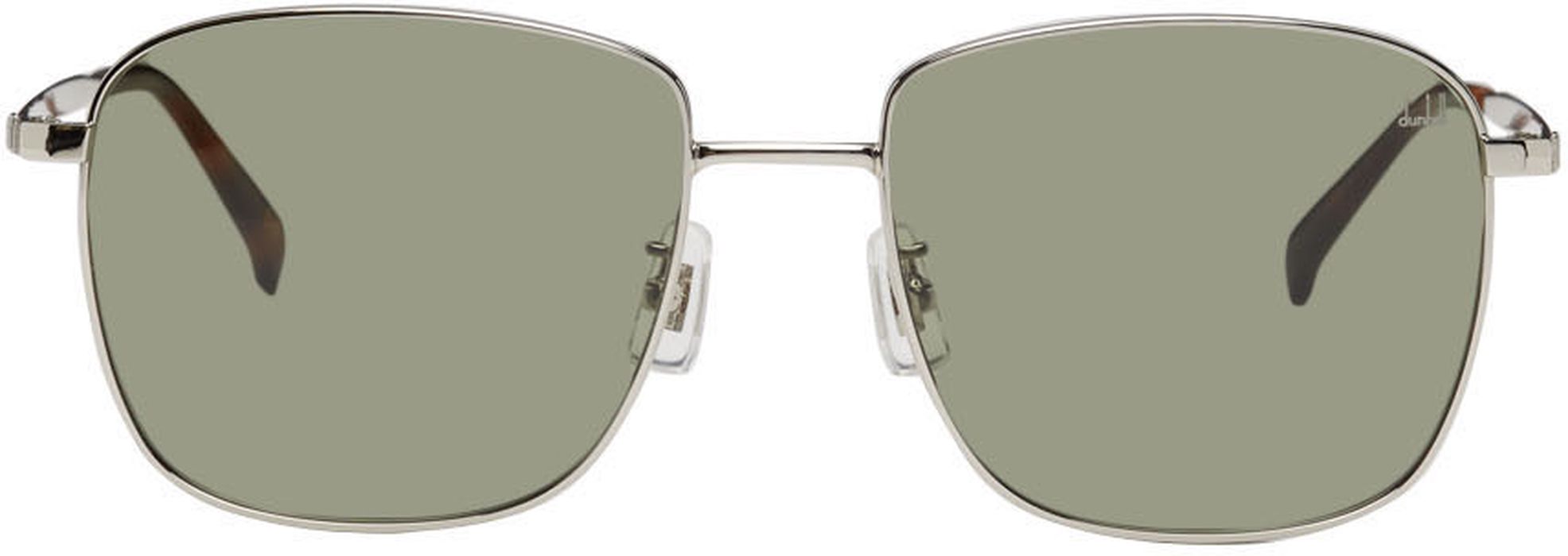Dunhill Silver Square-Framed Sunglasses