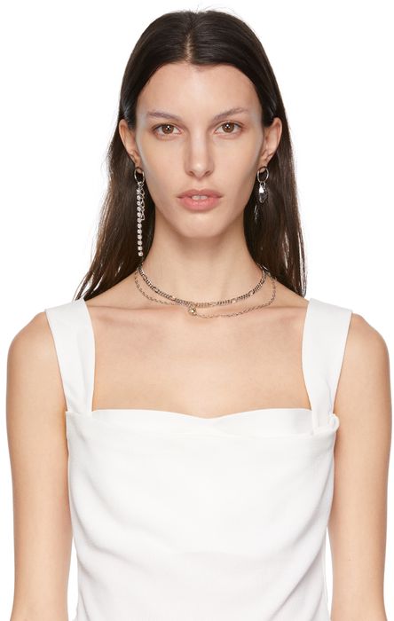 Justine Clenquet Silver Suzanne Necklace