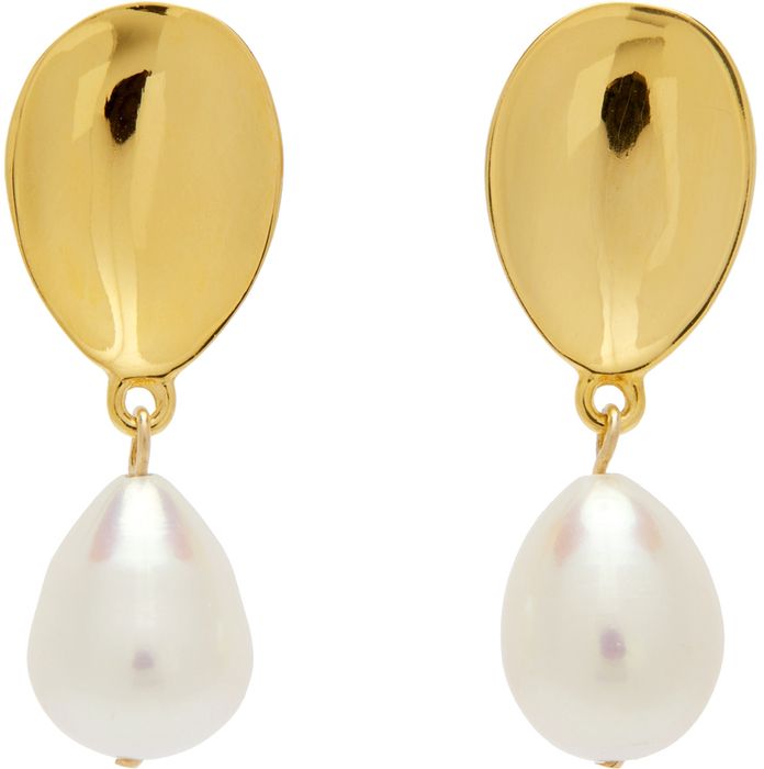 Sophie Buhai Gold Everyday Pearl Drop Earrings
