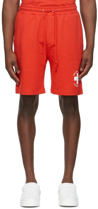 Helmut Lang Red Lifeguard Shorts