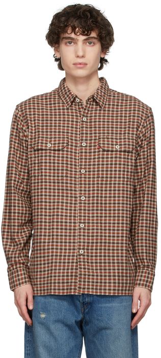Levi's Red & Brown Jackson Worker Shirt