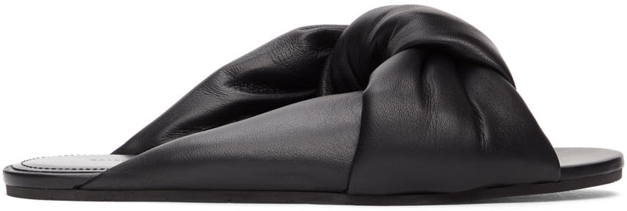 Balenciaga Black Drapy Sandal