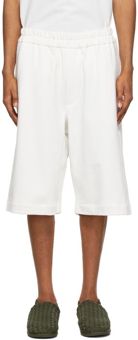 Jil Sander Off-White French Terry Shorts
