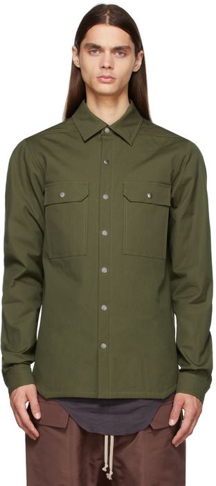 Rick Owens Green Outershirt Jacket