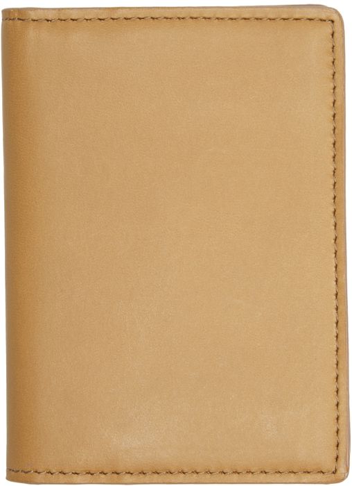 Common Projects Tan Card Holder Wallet