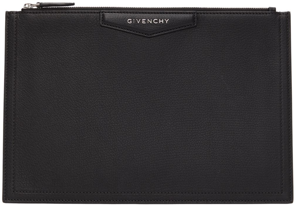 Givenchy Black Grained Medium Antigona Pouch