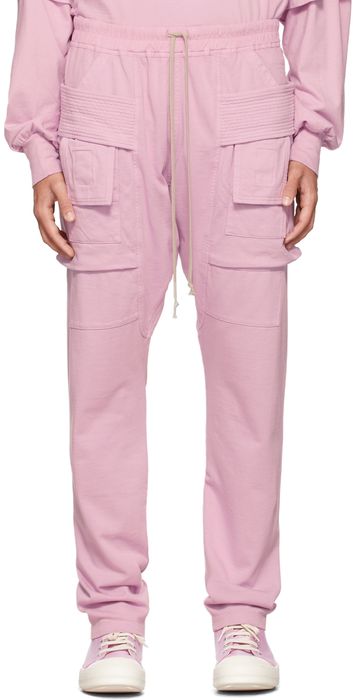 Rick Owens Drkshdw Pink Creatch Cargo Pants