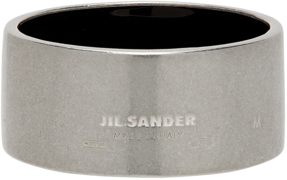 Jil Sander Silver & Brown Light Ring