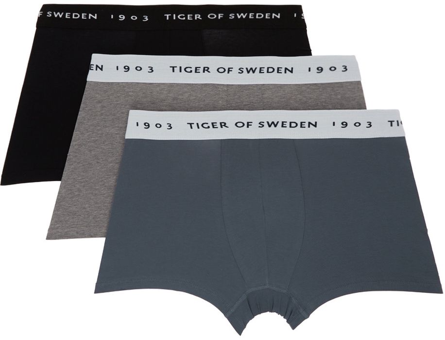 Tiger of Sweden Three-Pack Multicolor Hermod Boxer Briefs