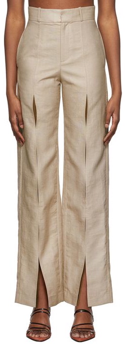 Yuzefi Khaki Split Trousers
