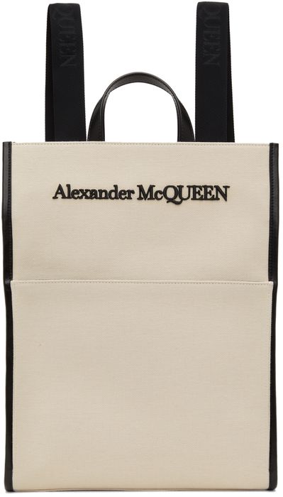 Alexander McQueen Beige Edge Backpack