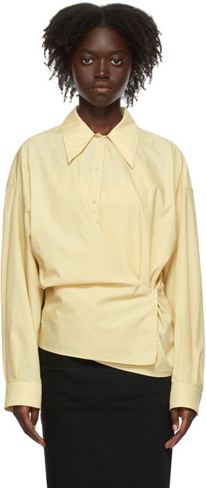 Lemaire Yellow Twisted Shirt