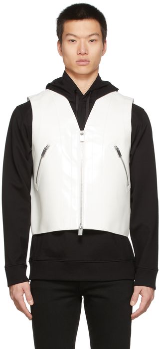 1017 ALYX 9SM White Leather Shell Vest