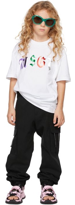 MSGM Kids Kids White Logo T-Shirt