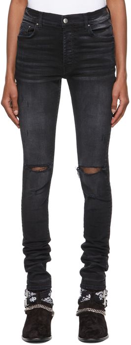 AMIRI Black Slash Jeans