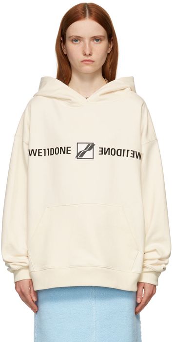 We11done Off-White Patched Mirror Hoodie