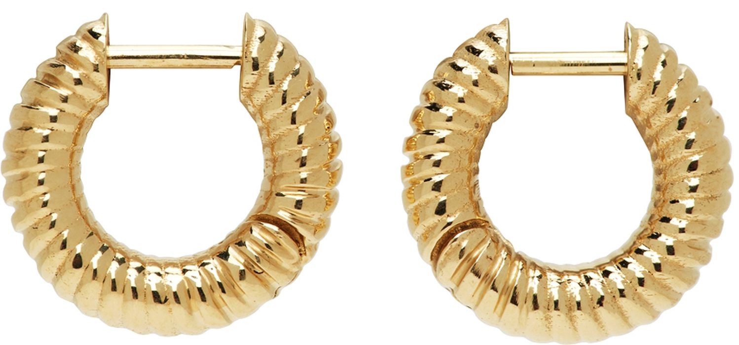 Established Gold Rope Huggie Earrings