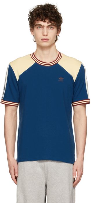 Wales Bonner Blue adidas Originals Edition College T-Shirt