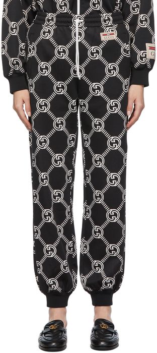 Gucci Black & White GG Jersey Lounge Pants