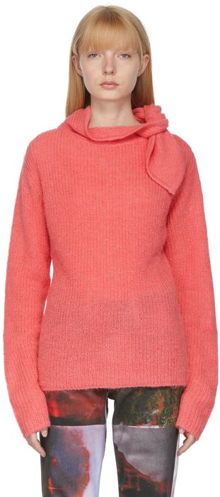 Andersson Bell Pink Ribbon Neck Rilynn Sweater