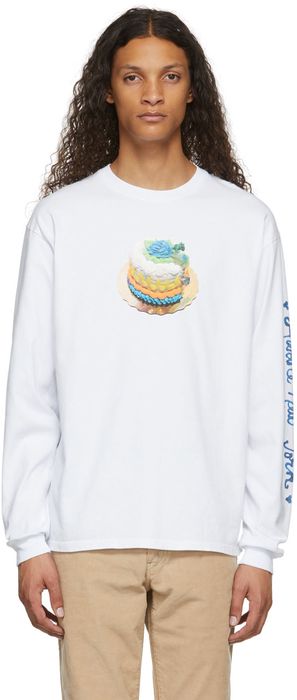 Awake NY White Pastel Long Sleeve T-Shirt