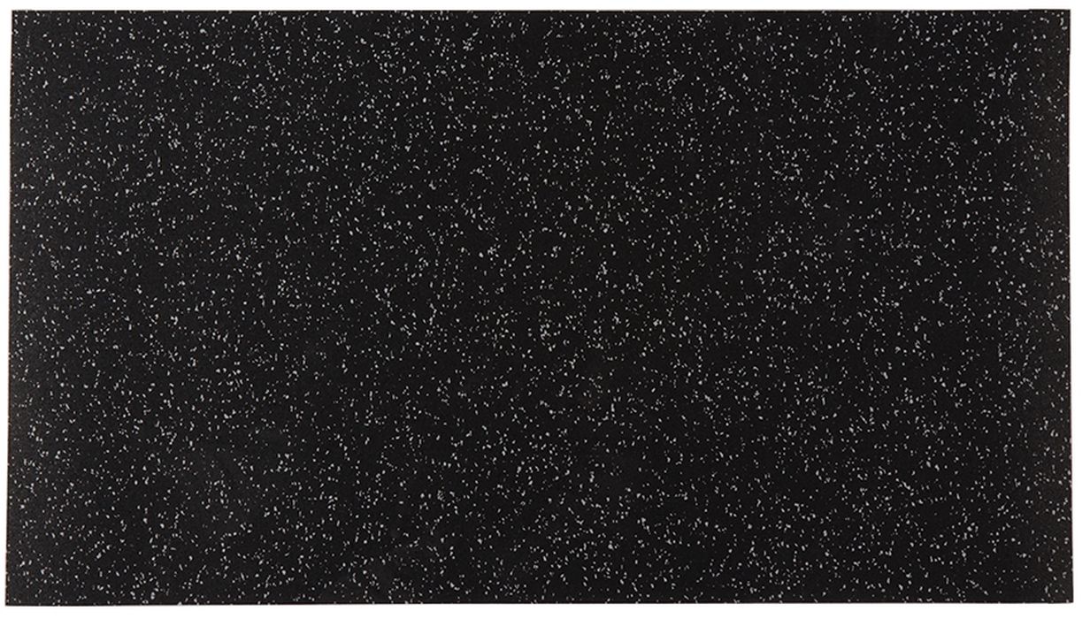 Slash Objects Black Rectangle Floor Mat
