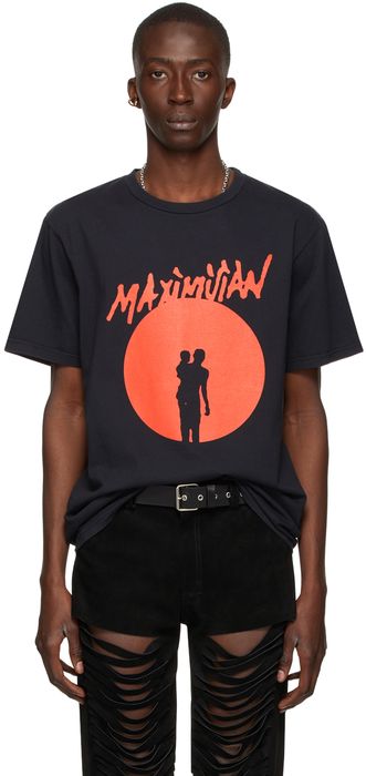 Maximilian Black J'Ouvert Print T-Shirt