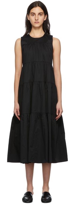 CO Black Tiered Sleeveless Dress