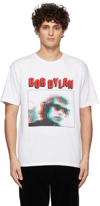 WACKO MARIA White Bob Dylan 'Guilty Parties' T-Shirt