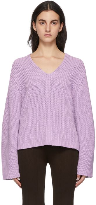 REMAIN Birger Christensen Purple Acuda Knit Sweater