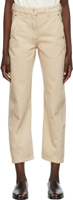 Lemaire Beige Twisted Jeans