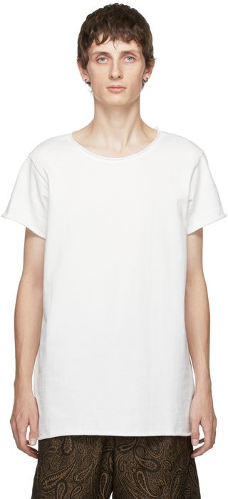 COMMAS White Rolled Hem Nautical T-Shirt