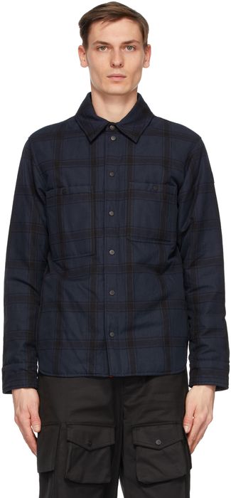 Moncler Genius 2 Moncler 1952 Navy Down Plaid Lapetus Shirt