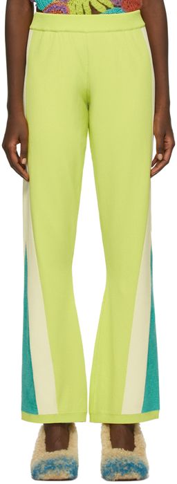 Marco Rambaldi Green Contrast Track Lounge Pants