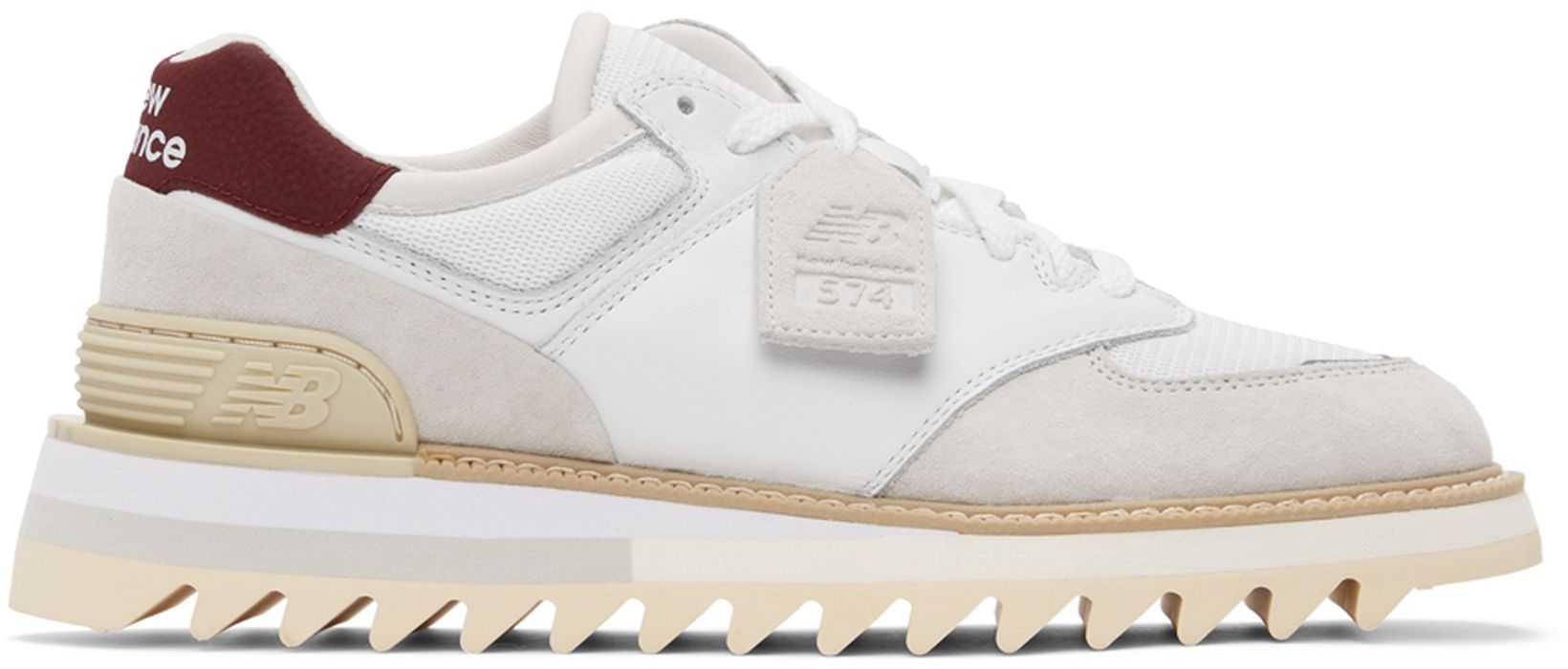 New Balance White TDS Edition 574 Sneakers