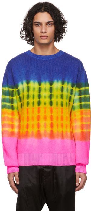 The Elder Statesman Multicolor Half Light Simple Sweater