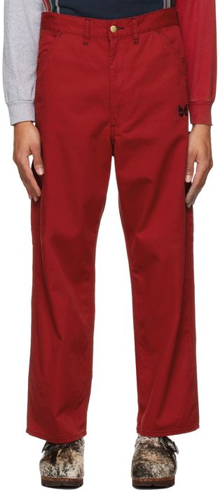 Needles Red SMITH'S Edition Painter Trousers