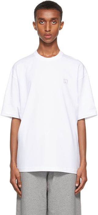 Acne Studios White Printed T-Shirt