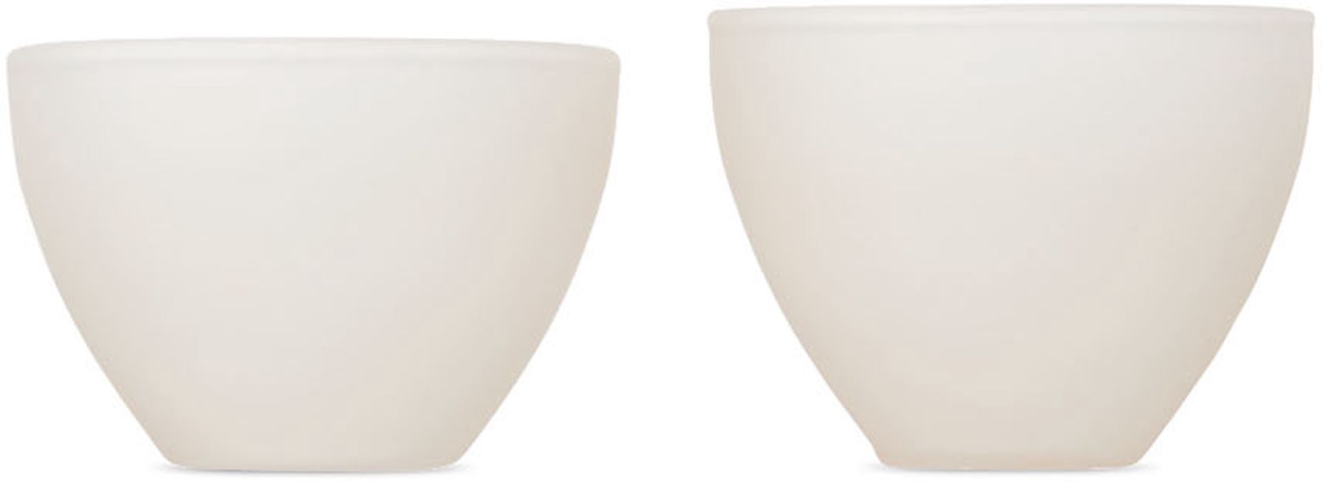 Los Objetos Decorativos Off-White Opal Small Vase Set