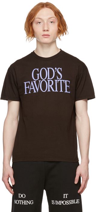 Praying SSENSE Exclusive Brown 'God's Favorite' T-Shirt