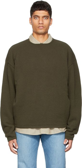 Kuro Khaki Wool Pile Sweater