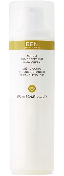 Ren Clean Skincare Neroli & Grapefruit Body Cream, 200 mL