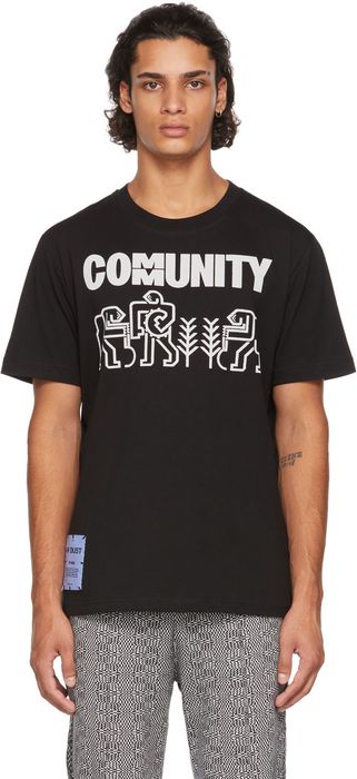 MCQ Black 'Community' Workers T-Shirt