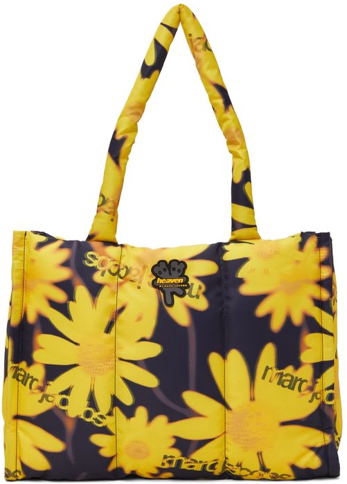 Marc Jacobs Heaven Black & Yellow Laser Floral Tote