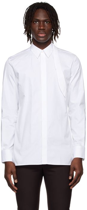 Givenchy White Padlock Harness Shirt
