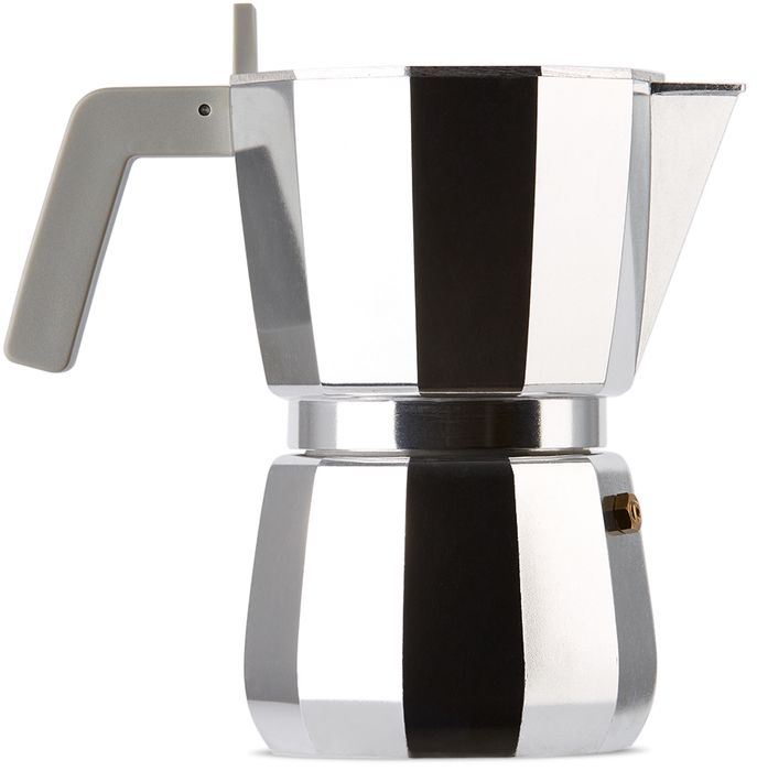 David Chipperfield Silver Alessi Edition Moka Coffee Pot, 300 mL